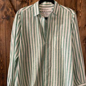 Frank & Eileen Linen "Eileen" Button Down Shirt   Size Sm.
